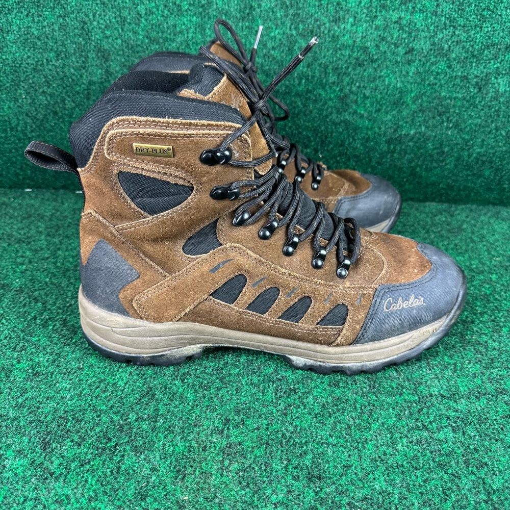 Cabela's Men’s  Hiking Boots Dry Plus Black Leather Upper Thinsulate Size 12 D